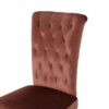 Elegant Velvet Tufted Dining Chair - Blush - Image 14
