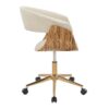 Vintage Mod - Mid-Century Modern Office Chair - Gold / Zebra / Cream - Image 2