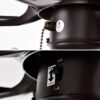 52" Crystal Shade Ceiling Fan Lamp, 3 Speed, 4 Timing, 5 Reversible Blades Crystal Ceiling Fan, 5 Pieces X E12 (No Include Bulb), Hand Pull Chain - Matte Black - Image 17