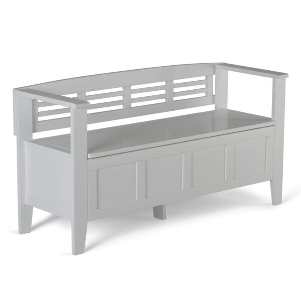 Adams - Entryway Storage Bench - White