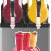 110V Commercial Slushy Machine 30L Double Tank 950W Stainless Steel Margarita Frozen Drink With Powerful Compressor Efficient Cooling Perfect For Supermarkets Cafes Restaurants Bars - Silver - Image 3