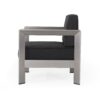 Aviara - Luxurious Outdoor Club Chair Low Profile Deep Seating - Silver - Image 9