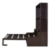 Queen Size Murphy Wall Bed With Cushion, Space Saving Design, And Construction - Espresso - Image 5