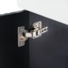 Modern Floating Bathroom Vanity With Ceramic Basin, Perfect For Small Bathrooms, Right Side Storage - Black - Image 16