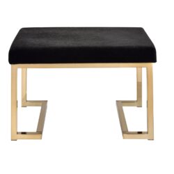 Boice - Ottoman - Black / Champagne