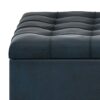 Harrison - Coffee Table Storage Ottoman - Distressed Dark Blue - Image 6