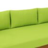 Claremont - 3 Seater Daybed Teak Acacia Wood Water Resistant Cushions - Green - Image 14