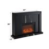Drisana - Mirrored Fireplace - Black - Image 6