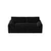 Queen Pull Out Sofa Bed, 3 In 1 Convertible Sleeper Sofa With Side Storage Multifunctional Velvet Loveseat Bed For Living Room - Black - Image 11