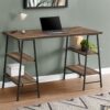 Computer Desk For Home Office, Laptop, Storage Shelves, Contemporary & Modern - Brown - Image 10