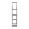 House-Shaped Wooden Writing Desk, Kids Study Table, Bookshelf & Toy Storage - Gray - Image 14