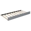 Queen Size Upholstered Platform Bed With Reading Lights, Drawers, Trundle And Shelves - Gray - Image 7