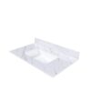 Bianco Carrara Venato 37" Marble Vanity Top With Pre Drilled Faucet Hole And Undermount Sink - White - Image 4