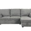 Ember - Sleeper Sectional With Reversible Storage Chaise, USB Charging Ports, And Cupholders - Gray - Image 4