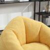 Bedding Bean Bag Sofa Chair High Pressure Foam Bean Bag Chair Adult Material With Padded Foam Padding Compressed Bean Bag With Footrest - Yellow - Image 14