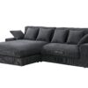 Mystic - Reversible Sectional Sofa Chaise - Dark Gray - Image 2