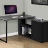 Computer Desk, Home Office, Corner, Left, Right Set - Up, Storage Drawers, L Shape, Laptop, And Contemporary & Modern - Black - Image 3