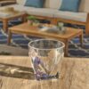 Leading Ware Rainbow Diamond Acrylic Glasses Drinking (Set of 4) Dof 9Oz Bpa Free Plastic Cocktail Glasses - Clear - Image 5