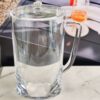 Halo - Oval Design Unbreakable Plastic Water Pitcher With Lid Acrylic, 2.75 Quarts - Clear - Image 2