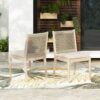 Cordoba - Dining Chair (Set of 2) Comfortable Armless Chairs - Beige - Image 20