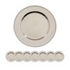 Plastic Charger Plate (Set of 8) - Silver - Image 2