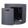 Contemporary 31" Round Fire Pit With 40, 000 Btu - Dark Gray - Image 9
