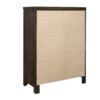 Verna - 5 Drawer Chest - Brown - Image 4