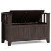 Acadian - Small Entryway Storage Bench - Brunette Brown - Image 2