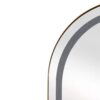 Oval Medicine Cabinet Mirror Bathroom Mirror With Storage Wall Mounted Medicine Mirror Cabinet With LED - Golden - Image 20