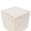 Chic Modern Mgo Cube Side Table With Fluted Design - Antique Brown - Image 7