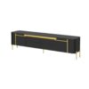 TV Stand For TVs Up To 80", TV Cabinet With 4 Drawers And 2 Spacious Cabinets, 5 Metal Legs For Living Room - Black - Image 11