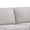 Kristin - Linen Fabric Loveseat - Light Gray - Image 3