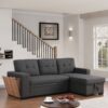 3 Piece Upholstered Sectional - Dark Gray - Image 11