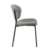 Boucle Dining Chairs, Dining Chairs With Metal Legs For Dining Room, Kitchen, Living Room (Set of 2) - Gray - Image 5