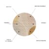 Rabbit - Washable Non - Slip Round Rug - Ivory / Light Brown - Image 5
