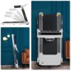Portable Compact Treadmill, Electric Motorized 3.5Hp, 14Km / H, Medium Running Machine Motorised Gym 330Lbs, Foldable For Home Gym Fitness Workout Jogging Walking, Bluetooth Speaker App Fitime - White - Image 4