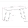 Lowry - Flat Top Desk - Rustic Natural Aged Brown - Image 7