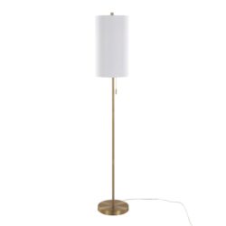 Bounty - Contemporary Metal Floor Lamp - White