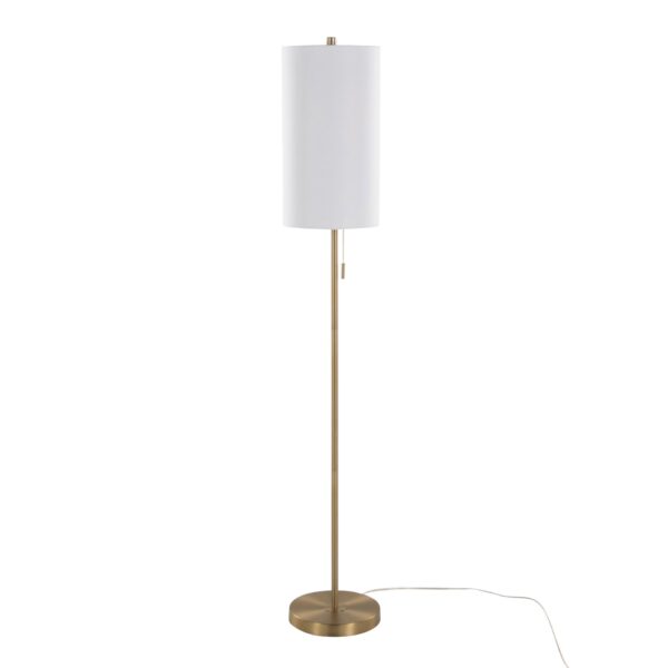 Bounty - Contemporary Metal Floor Lamp - White