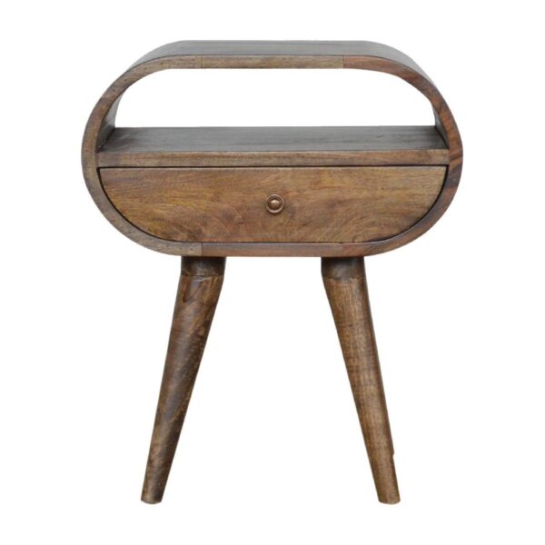 ed Circular Bedside Table - Gray Wash