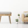 Curved Console Table - Oak - Image 10