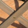 Blissique - Outdoor Foldable Wood Dining Table With Slat Design - Gray - Image 9