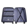 Expandable Hardshell Suitcase Double Spinner Wheels Pp Luggage Sets Lightweight Durable Suitcase With Tsa Lock, 3 Piece Set (20/24/28) - Black - Image 25