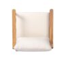 Mid Century Modern Outdoor Lounge Chair With Cushions Solid Wood For Patio, Garden, Balcony - Teak - Image 6