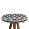Inlay - Bone Tripod Stool - Beige / White - Image 3