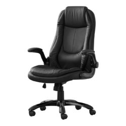 Office Chair, Adjustable Height, Swivel, Ergonomic, Armrests, Contemporary & Modern - Black
