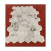 Hexagon Snow Mountain Polished Marble Tile For Wall And Floor Stone (Set of 12) - White / Natural - Image 8