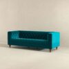 Evelyn - Mid-Century Modern Luxury Chesterfield Sofa - Teal - Image 4