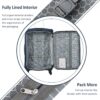 Softside Luggage Expandable 3 Piece Set Suitcase Upright Spinner Softshell Lightweight Luggage Travel Set - Dark Blue - Image 3