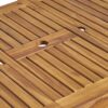 Outdoor 6 Seater Expandable Dining Set With Cushions - Sandblasted Natural / Beige - Image 3